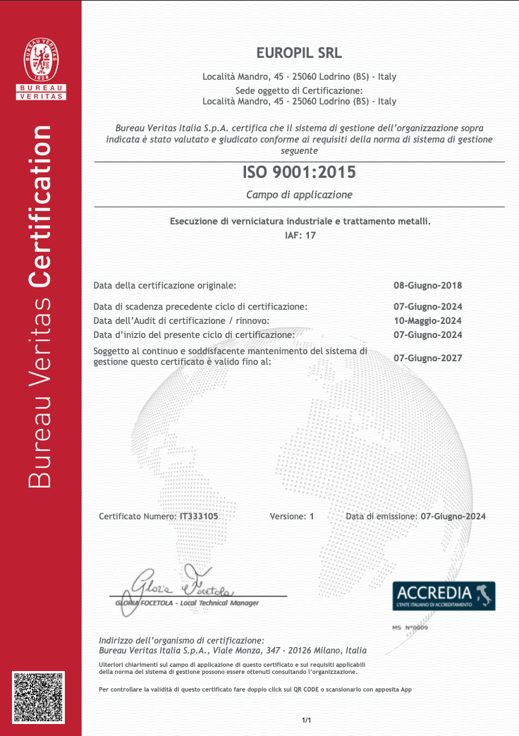 Certificazione ISO